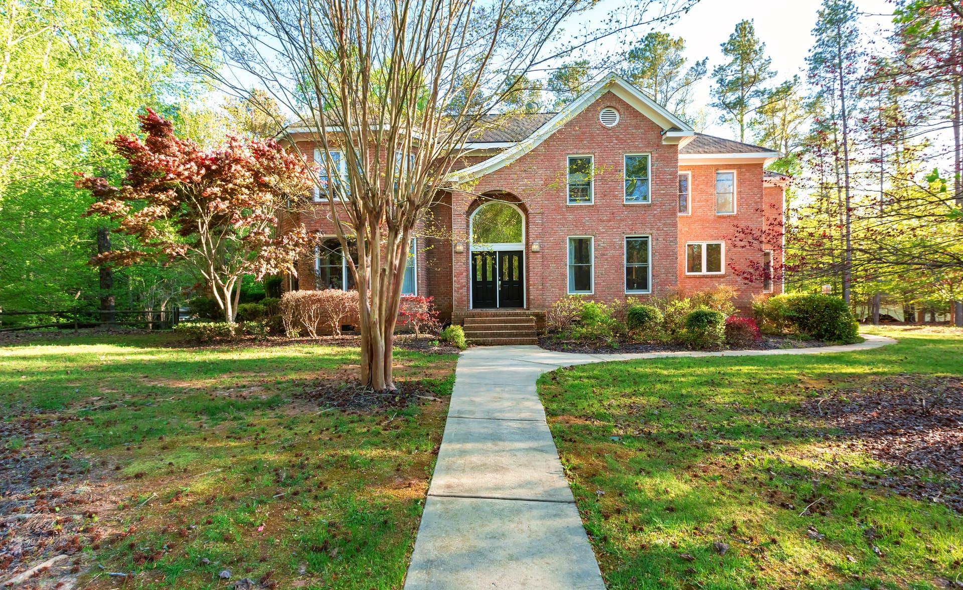 A classic brick colonial home in Alexandria, Virginia